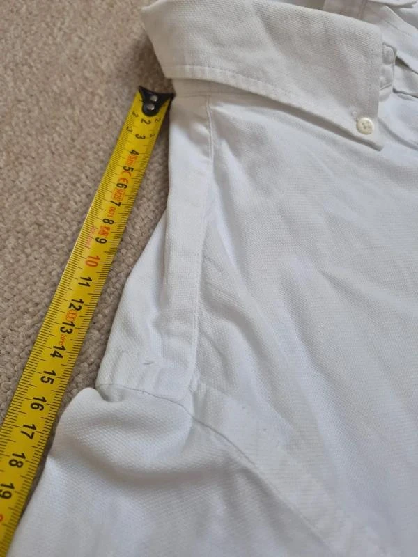 Lacoste Camisa Vintage Oxford Branca Tamanho L – photo 9